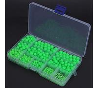 Dilwe 820 perline da pesca, modelli multipli, perline luminose antiscivolo per esche, linee di ami, con foro per kit di pesca in acqua dolce e salata