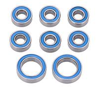 Dilwe 8Pcs RC Cuscinetto a Sfere per Auto, Kit di Cuscinetti Sigillati per Ruota, per 1/10 4x4 4wd Slash Stampede Rustler