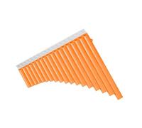 Dilwe ABS PAN FLUTE 18 Tubi con Cinghie e Tutorial per Migliorare la capacità G-G3 Range Pink Strumento (ORANGE)