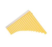 Dilwe ABS PAN FLUTE 18 Tubi con Cinghie e Tutorial per Migliorare la capacità G-G3 Range Pink Strumento (YELLOW)