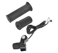 Dilwe Acceleratore a Pollice, Acceleratore con Misuratore di Tensione Automatico 12V-99V con Display LCD per Diagnosi Batteria Bici Elettrica e Interruttore di Alimentazione