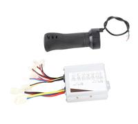 Dilwe Accessori per la Conversione di Biciclette Elettriche Ad Alta affidabilità, Controller Spazzolato, Set di Manopole per Acceleratore manovrabilità Confortevole