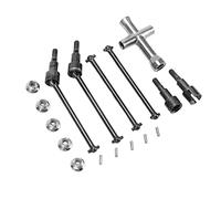 Dilwe Albero di Trasmissione CVD per Auto RC, Set di Alberi di Trasmissione Posteriori Anteriori in Acciaio Resistente Parti di Ricambio per Auto RC SCY 16101 16102 16103 16201PRO 1/16