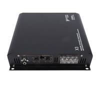 Dilwe Amplificatore per Auto a 2, Amplificatore per Auto a Doppio Canale in Lega di Alluminio 5200W Massimo Collegabile con Controllo a Bassa Frequenza e Interruttore di Fase per Camion Barca UTV