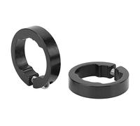 Dilwe Anelli di bloccaggio, Leggeri e Duraturi, in Lega d'alluminio, per Manubrio da 22,2 mm, Nero, for Bicicletta da Montagna, Strada e Città
