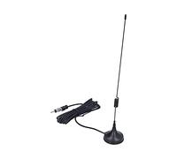 Dilwe Antenna per Autoradio, Antenna FM con Base Magnetica in ABS, Albero da 30 Cm, Cavo da, Base da 4,5 Cm, Migliora il Segnale Radio per la Ricezione Stereo di Auto, Camion, SUV, Montaggio