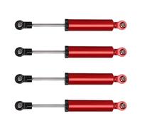 Dilwe Assorbitore di Umori RC, Smorzatore in Lega Ad Alta Resistenza 4 Pcs 100 Mm per Prestazioni di Aggiornamento delle Auto RC 1/10 per le Avventure (rosso)
