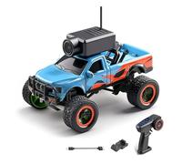 Dilwe Auto RC con Telecamera 2.4G Veicolo Fuoristrada Telecomandato con Telecamera HD Giroscopio LED Luci Controllate da APP Guida Coinvolgente (BLUE)