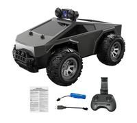 Dilwe Auto Telecomandata 2.4G, Auto Telecomandata WiFi in Scala 1:28 con Telecamera HD e Luci a LED, Fuoristrada Controllato da APP per Bambini e Adulti (SILVER)