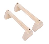 Dilwe Barre Parallele, Barre per Dip in Legno a Larghezza Regolabile con Cuscinetti Antiscivolo per Allenamento di Forza in Palestra a Casa e Allenamento Calistenico (30 cm)