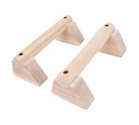 Dilwe Barre Parallele, Barre per Dip in Legno a Larghezza Regolabile con Cuscinetti Antiscivolo per Allenamento di Forza in Palestra a Casa e Allenamento Calistenico (20 cm)