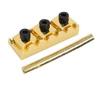 Dilwe Blocca Corde per Chitarra Elettrica, Set di Dadi per Ponte Tremolo Dorati da 42 Mm per la Configurazione e le Riparazioni Personalizzate dello Strumento