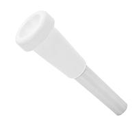 Dilwe Bocchino per Tromba, Struttura in Metallo ABS per Toni Brillanti e Colori Vivaci, con Design a Conca Poco Profonda per un Suono Chiaro, Adatto a Studenti Musicisti (WHITE)