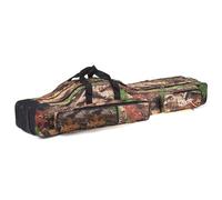 Dilwe Borsa da Pesca da 120 Cm 150 Cm Borsa per Canna da Pesca a 3 Strati da Trasporto Pieghevole in Tessuto Oxford 600D con 3 Scomparti 2 Tasche Frontali per i Pescatori da Viaggio (120)
