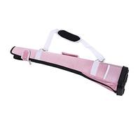 Dilwe Borsa da Portatile, Borsa Portaoggetti in Nylon con Tasca con Cerniera e Tracolla Regolabile per Allenamento da, Contiene 3 Mazze, Lunga 80 Cm, Rosa (PINK)