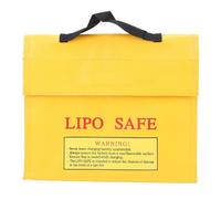 Dilwe Borsa per Batteria Lipo, Borsa Lipo Safe con Chiusura a Strappo, a Prova di Esplosione e Radiazioni, Materiale in Tessuto di Fibra di Vetro