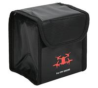 Dilwe Borsa per lo Scambio di Batterie di Resistenza Al Fuoco per Droni -fpv, Borsa per la Protezione della Batteria Lipo Resistente Al Calore per il Viaggio (2 Batteria)