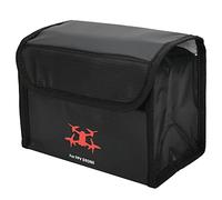 Dilwe Borsa per lo Scambio di Batterie di Resistenza Al Fuoco per Droni -fpv, Borsa per la Protezione della Batteria Lipo Resistente Al Calore per il Viaggio (3 Batteria)