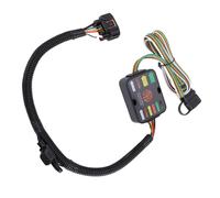 Dilwe Cablaggio per Rimorchio Kit Cablaggio Gancio di Traino a 4 Pin con Custodia Protettiva in Nylon, Connettore Piatto per Rimorchio a 4 Vie 22 Piedi per Santa Fe Palisade Tucson Telluride Carnival