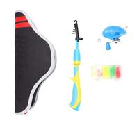 Dilwe Canna da Pesca Telescopica con Mulinello, Set da Pesca con Lenza Premontata per Bambini e Principianti, for Adolescenti e Adulti (ORANGE)