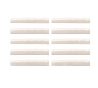 Dilwe Capotasto in Osso per Chitarra da 10 Pezzi, Base Piatta con Scanalature per le Corde, 6 Corde per Chitarra Elettrica, Telecaster (confezione da 10) (DJ25B da 42 mm)