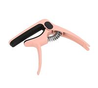 Dilwe Capotasto per Chitarra in Metallo con Molla e Porta Plettro, Ideale per Elettrico, Acustico, Basso e Mandolino, Accessorio per Strumenti a Corda (Macaron-rosa)