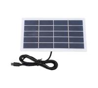 Dilwe Caricabatterie da Pannello Solare Impermeabile da 2 W, Alimentatore Esterno Portatile in Silicio Policristallino con Porta di Tipo C per Telecamere di Sicurezza per Luci da