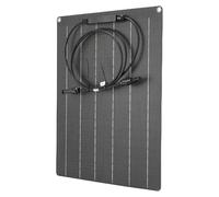 Dilwe Caricatore a Pannello Solare 30W 18V Silicio Monocristallino Flessibile, Caricatore Solare Portatile per Batteria da 12V, Alimentatore Esterno a Ricarica Rapida per Campeggio Escursionismo in