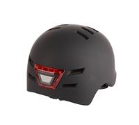 Dilwe Casco da Ciclismo con Luce a LED Casco da Bici PC EPS con Faro Anteriore Ricaricabile Tramite USB e Fanale Posteriore a 3 modalità Regolabile M da 54 a 57 Cm L da 58 a 61 Cm per Ciclismo
