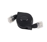 Dilwe Cavo Ethernet Retrattile, Cavo di Rete CAT6 Ad Alta velocità con Scatola di Giunzione Incorporata, Ideale per Computer e Router, Opzioni di Lunghezza da 1 M o 2 M (1 m / 3,3 piedi)