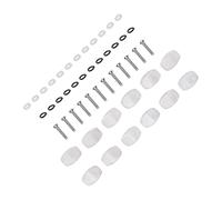 Dilwe Chiavi di Accordatura per Chitarra, Manopole per Accordatura con Testata Bianca Perla da 12 Pezzi con Rondelle per Viti per Chitarre Classiche Acustiche (grande piazza)