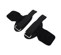 Dilwe Cinghie da Polso per Sollevamento, Cinghie per Sollevamento Pesi per Allenamento in Palestra con Ampio Cuscinetto Antiscivolo Sul Palmo per Stacchi, Trazioni, Allenamenti con (BLACK)