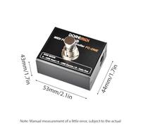 Dilwe Controller a Pedale MIDI, Pedale Effetti per Chitarra Compatto con Messaggi NOTE PC CC Personalizzati per Performance Dal Vivo e Registrazione in Studio