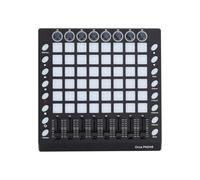 Dilwe Controller MIDI, Beat Pad Portatile con 48 Pad RGB 8 Manopole 8 Fader, USB Plug and Play per Produzione Musicale Performance DJ, Design Compatto per Uso Live in Studio