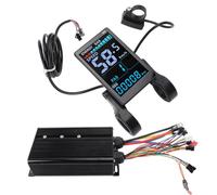 Dilwe Controller per Biciclette Elettrico Kit di Visualizzazione LCD 72V 5000W Controller del Motore con Lega in Lega di Alluminio Visibilità Trasparente Schermo LCD per Conversione di Scooter