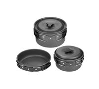 Dilwe Cooking da Campeggio Set da Cucina in Oxving in Oxving in Alluminio Cucina ALIAM per 2-3 Persone, Non Facile da Pulire, Ideale per Il Campo All'aperto, Picnic