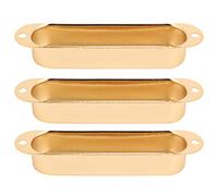 Dilwe Copertura Pickup Chiusa, Copertura Pickup per Chitarra in Ottone per Bobina Singola, Guscio Chiuso con Facile Installazione, per Chitarra Elettrica (GOLD)