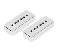 Dilwe Copri Pickup da 2 Pezzi, Accessori per Strumenti Musicali con Placcatura in ABS Cromato, con Spaziatura 50 Mm 52 Mm, per Pickup a Saponetta P90