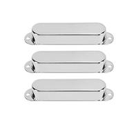 Dilwe Copri Pickup per Chitarra, 3 Pezzi di Copertura per Pickup Single Coil per Chitarra Elettrica in Rame per la Sostituzione (SILVER)