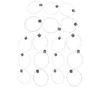 Dilwe Corde per Chitarra Classica, Set da 3 Pezzi di Ricambio in Nylon Placcato Argento con Tono Stabile, per Accessori per Chitarra Classica (NX36)