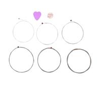 Dilwe Corde per Chitarra, Corde con Nucleo Esagonale in Acciaio Ad Alto Tenore di Carbonio da 980 Mm con estremità Sferica per Chitarra Folk (CUS-1253)