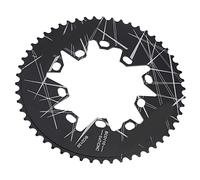 Dilwe Corona ovale per bicicletta, 110/130 mm BCD ovale corona 54T stretta larga per 7 8 9 10 velocità bici pieghevole da strada bicicletta e pezzi di ricambio