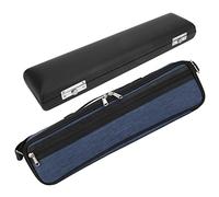 Dilwe Custodia per Flauto, Custodia in Pelle Artificiale con Fodera in Flanella Blu Reale, Borsa da Trasporto in Tessuto Oxford Traspirante per Protezione del Flauto a 16 Fori