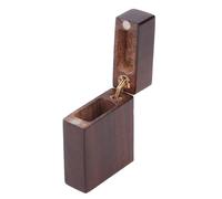 Dilwe Custodia per Plettro per Chitarra, Forma Unica e Leggera, Porta Plettro Vintage Compatto e Portatile in Legno di Noce per gli Appassionati di Chitarra (Senza prelievo)