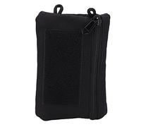 Dilwe da Viaggio Portatile con Cerniera, Custodia Molle in Nylon Impermeabile con Spallacci Regolabili e Design con Tasca con Cerniera, per Campeggio, Escursionismo, Pesca Sportiva (BLACK)