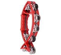 Dilwe Dilwe Campane per Tamburello a Mano Liscia per Bambini, Materiale ABS, Strumento a Forma di Pesce a Doppia per il Divertimento del Ritmo e l'educazione Musicale (BLUE) (rosso)