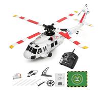 Dilwe Elicottero RC 4CH, Aereo Telecomandato 2.4G con Motore Brushless Giroscopico a 6 Assi, Atterraggio con Decollo con una Chiave e Protezione Dalla Perdita di Segnale, per