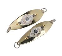 Dilwe Esche da Pesca a LED, Fish Eye Illuminato Esca Lampeggiante Cucchiai a Goccia Profonda per Trota d'Acqua Dolce d'Acqua Salata Trota Halibut Traina