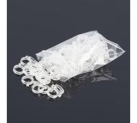 Dilwe Fasce per da Pesca da 100 Pezzi, Fasce per Esche Trasparenti Altamente Elastiche, con 3 Dimensioni per la Maggior Parte delle Esche per la Pesca alla Carpa