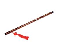 Dilwe Flauto in bambù, strumento musicale tradizionale cinese con esterno lucidato a specchio e interfaccia in ottone, accordature multiple e suono facile, con poesie in stile cinese incise, per